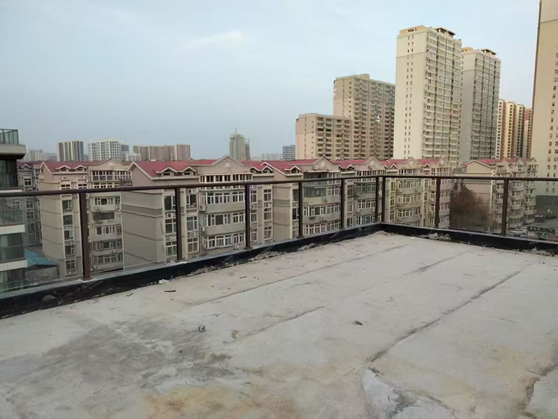 楼顶玻璃铝艺护栏